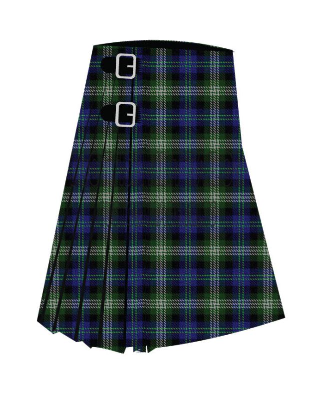 Business Air Premium Tartan Kilt, Black color for Male
