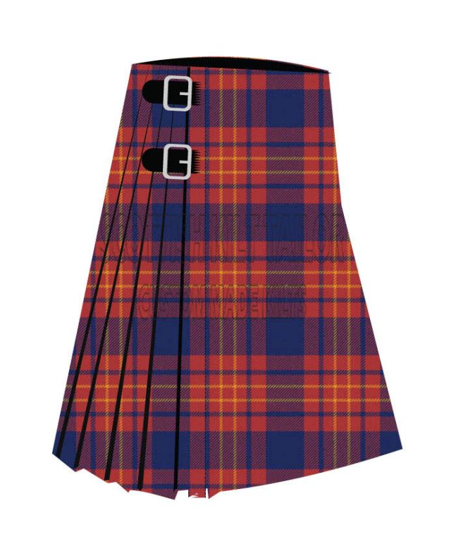 Butler Premium Tartan Kilt, Red color for Male