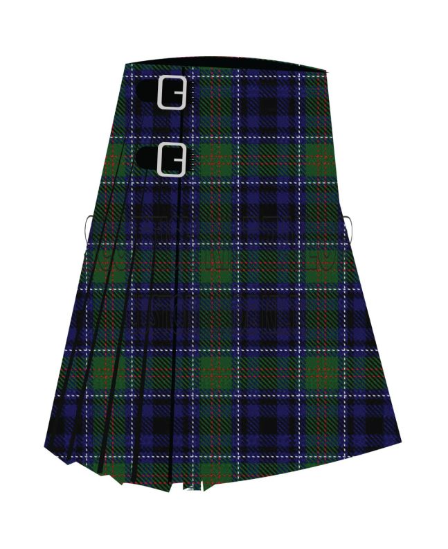 Cailleach Premium Tartan Kilt, Green color for Male
