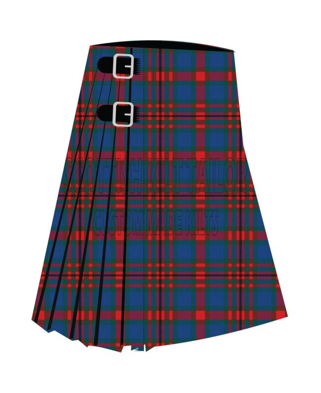 Carnegie Three Premium Tartan Kilt, Gray color for Male