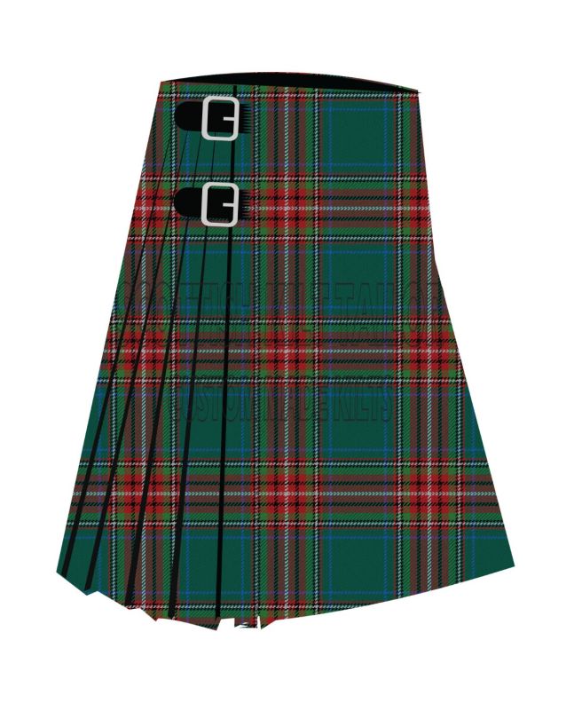 Carroll O Reed Premium Tartan Kilt, Black color for Male