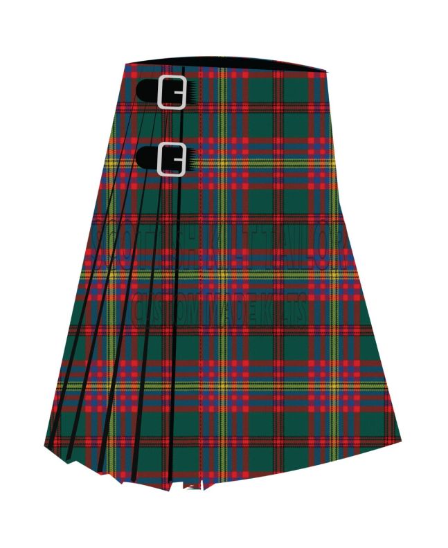 Celts Tartan of the Premium Tartan Kilt, Red color for Male