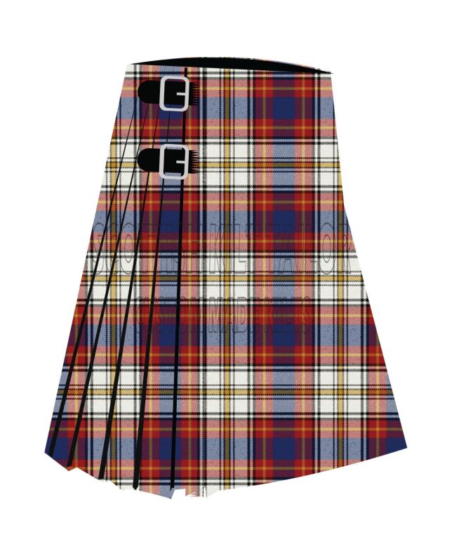 Chieftain The Premium Tartan Kilt, Red color for Male