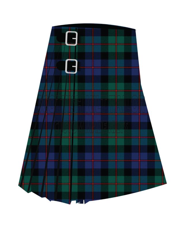 Clan Coarse Kilt Modern Premium Tartan Kilt, Green color for Male