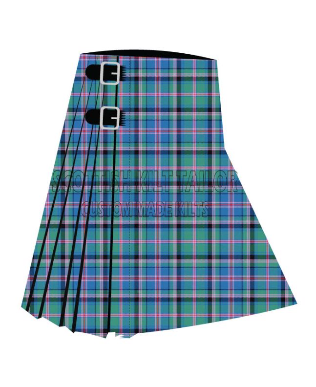 Cooper Ancient Premium Tartan Kilt, Green color for Male