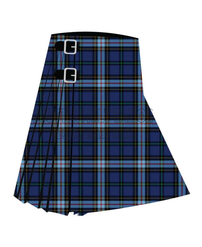 County Anne Arundel Premium Tartan Kilt, Blue color for Male