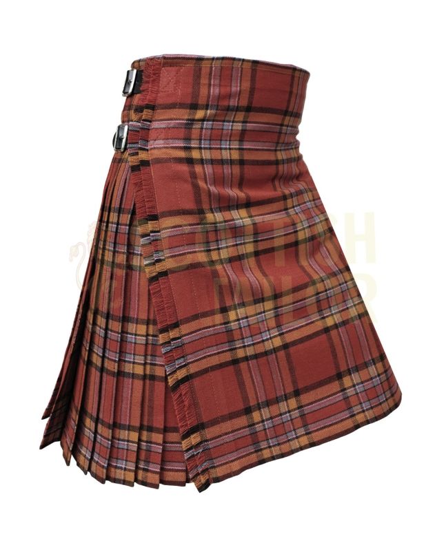 County Down Tartan Kilt, Orange color for Male