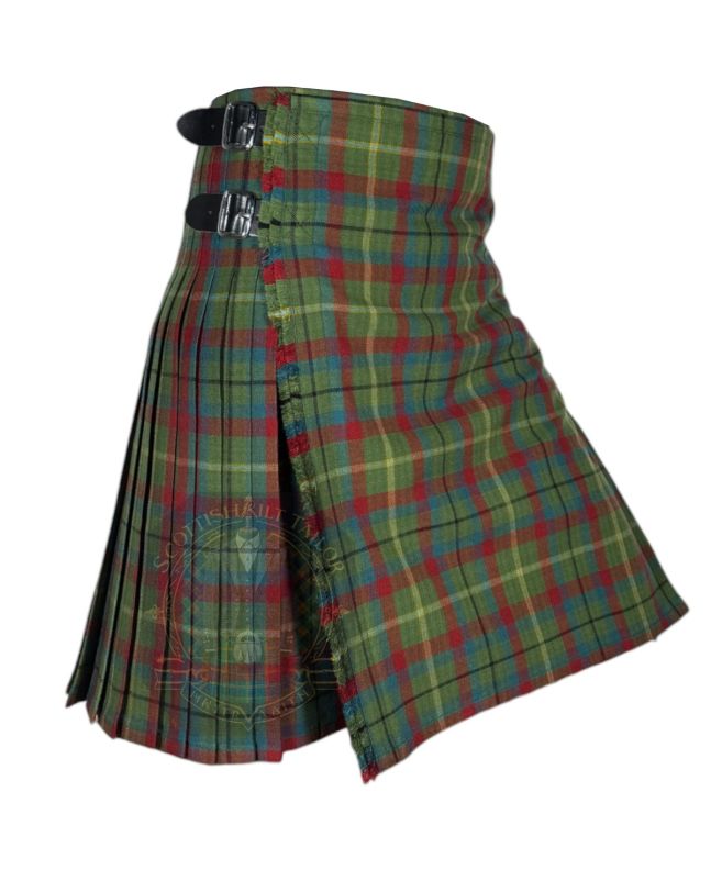 County Mayo Premium Tartan Kilt, Green color for Male