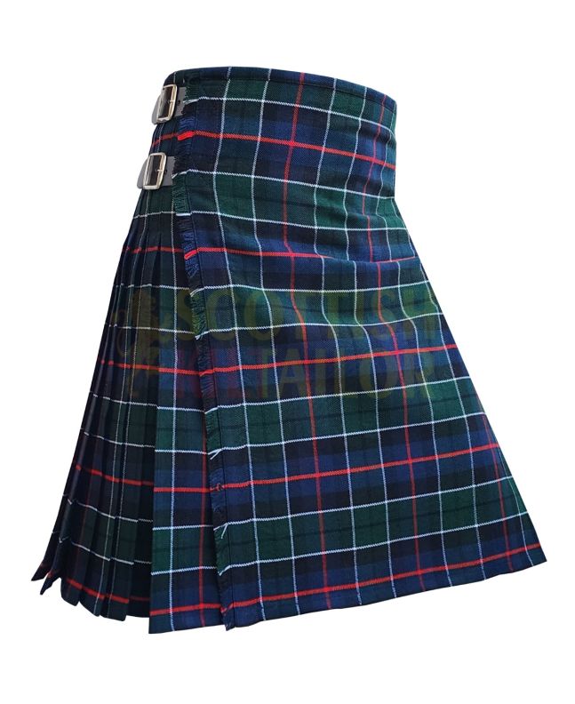 Modern Duncan Tartan Kilt, Green color for Male