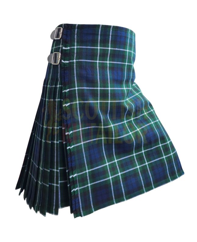 Graham Tartan Kilt, Green color for Male