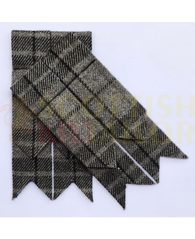 Gray Watch Tartan Kilt Flashes, Gray color for Male