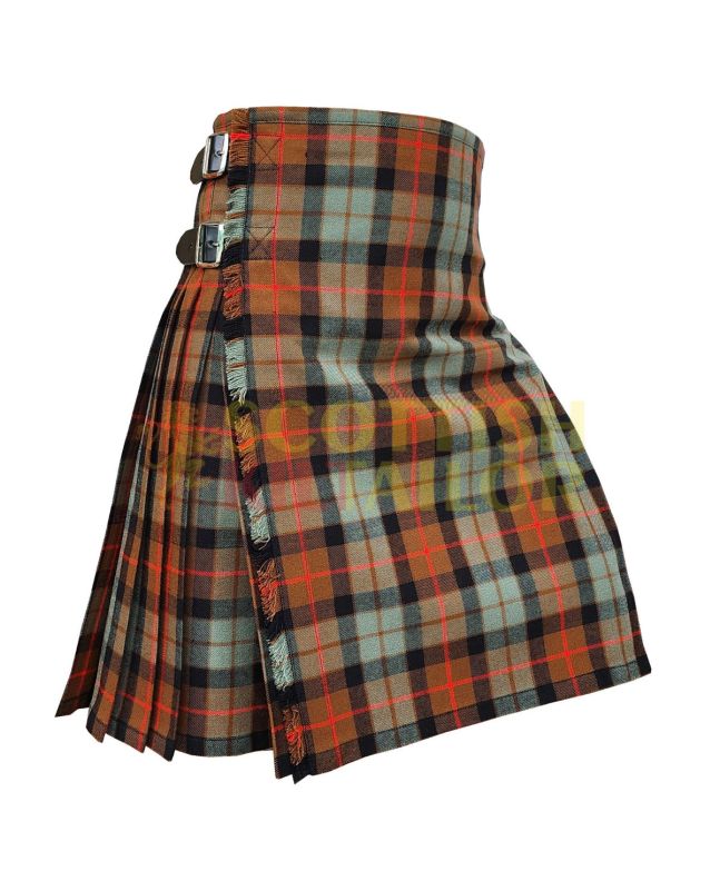 Gunn Weathered Tartan Kilt For Men, Brown color for Male