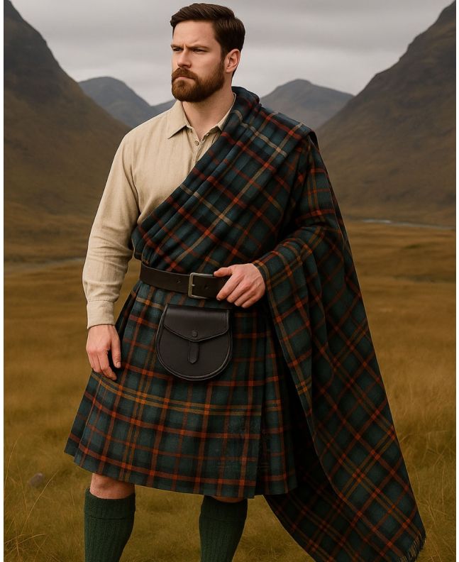 Highland Traditional Clan Tartan Great Kilt
