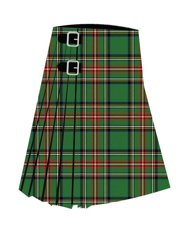 King George VI Green Stewart Ancient Tartan Kilt