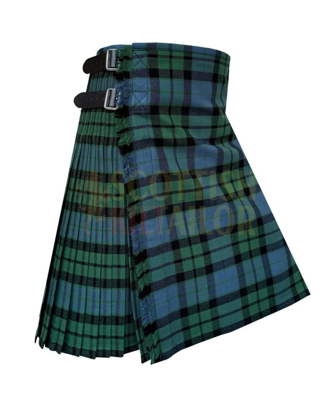 Mackay Ancient Stripe Pleats Tartan Kilt For Sale