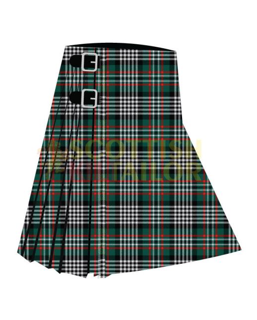 Abbotsford Modern Premium Tartan Kilt, Green color for Male