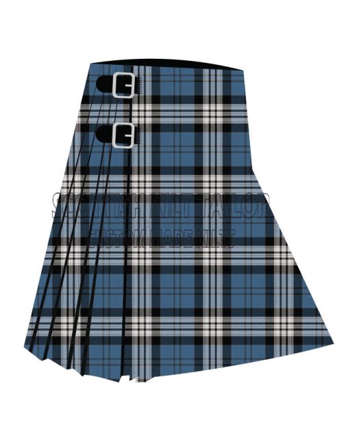 Anderson Blue Premium Tartan Kilt, Sky Blue color for Male