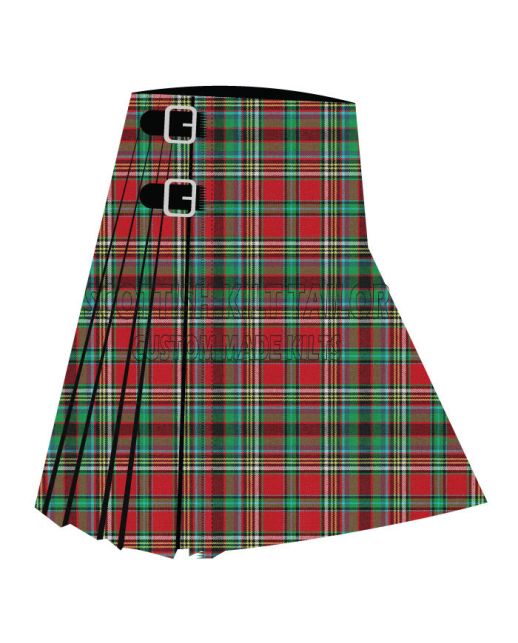 Anderson of Ardbrake Tartan Kilt, Red color for Male
