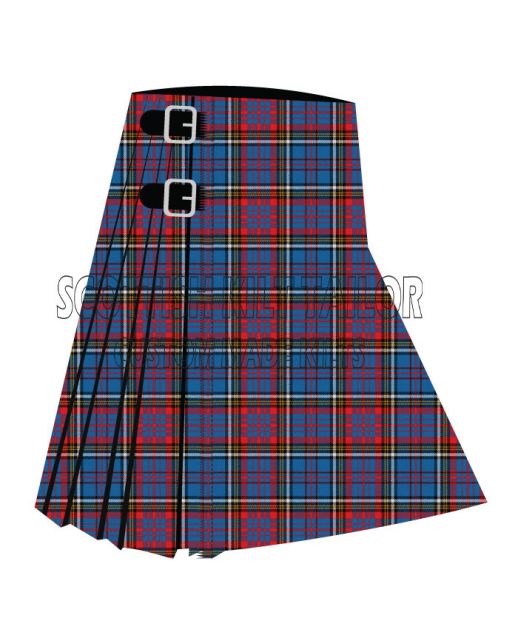 Anderson Red Westwood Premium Tartan Kilt, Red color for Male