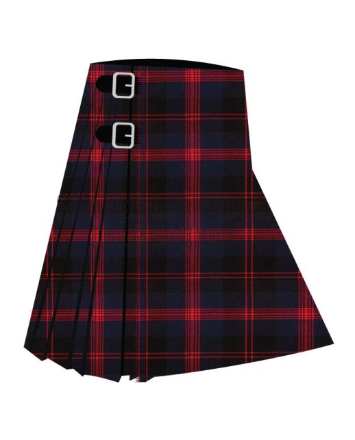 Angus Modern Tartan Kilt, Red color for Male