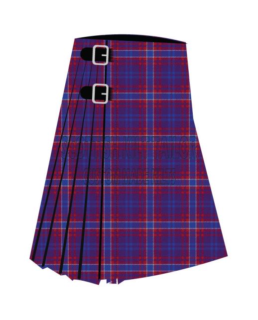 Araway S & S Premium Tartan Kilt, Purple color for Male