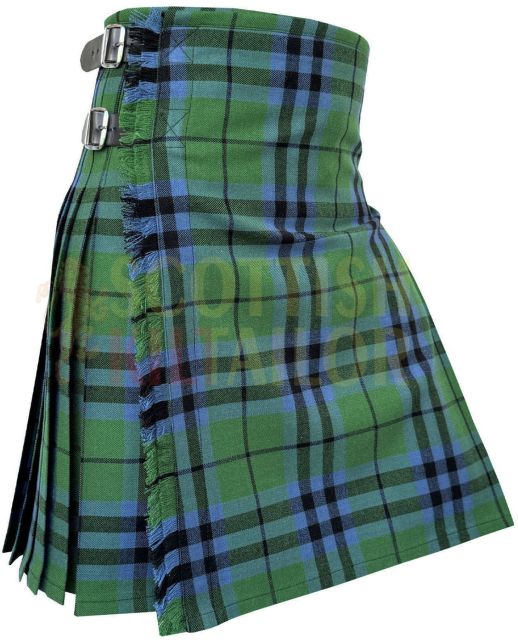 Austin Ancient Premium Tartan Kilt, Green color for Male