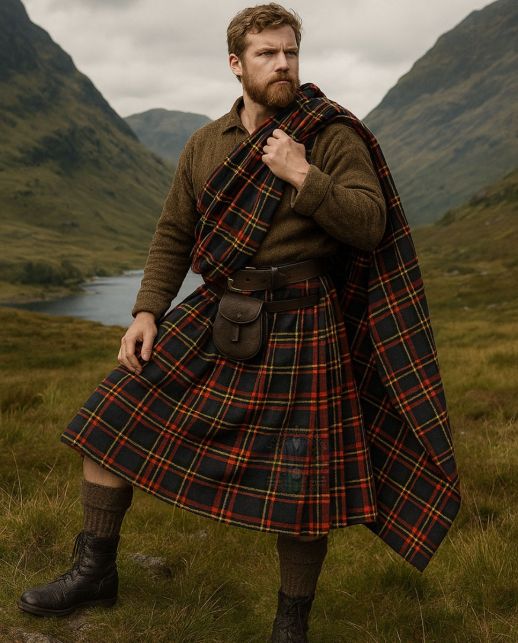 Authentic Scottish Warrior Great Kilt