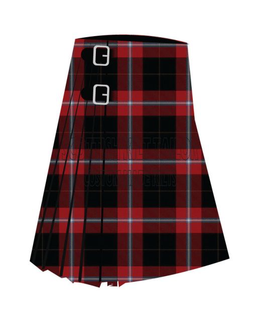 Axenoff Premium Tartan Kilt, Black color for Male