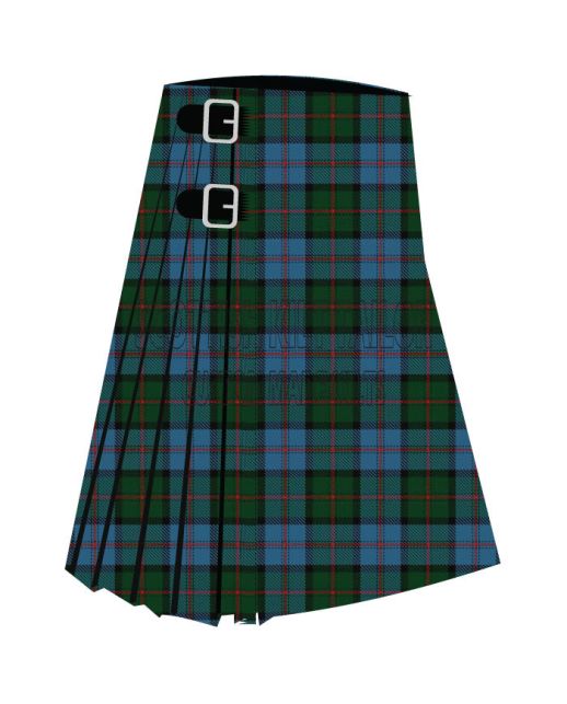 Ayrton Premium Tartan Kilt, Blue color for Male