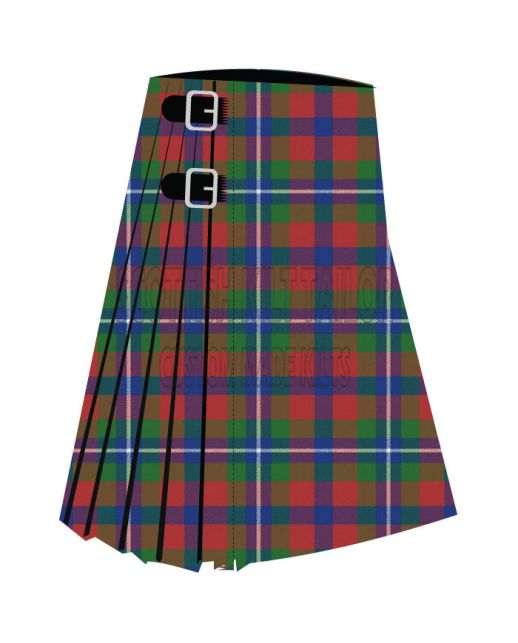 Battle of Prestonpans Premium Tartan Kilt, Green color for Male