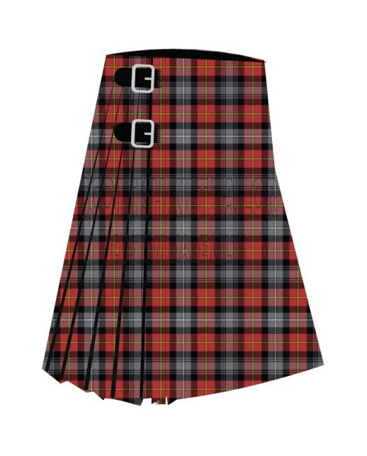 Bogle Premium Tartan Kilt, Red color for Male