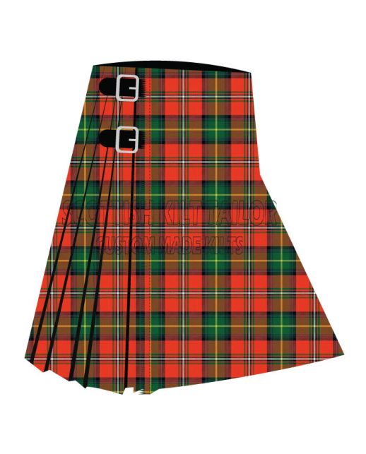 Boyd Ancient Premium Tartan Kilt, Red color for Male