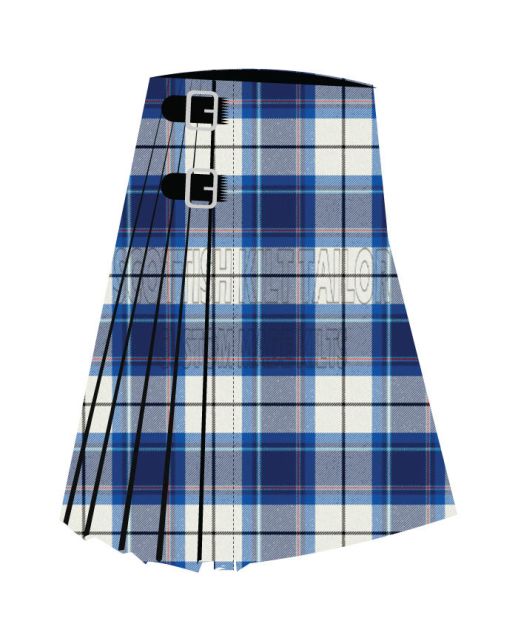 Boyter D Premium Tartan Kilt, White color for Male