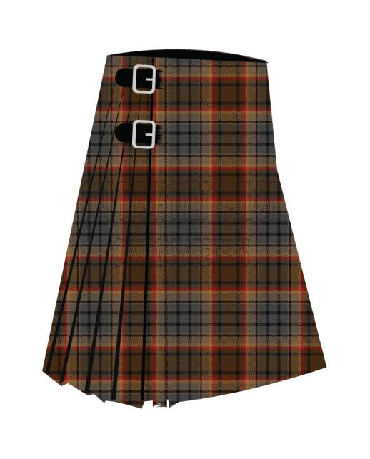Bracken WCWM Premium Tartan Kilt, Brown color for Male
