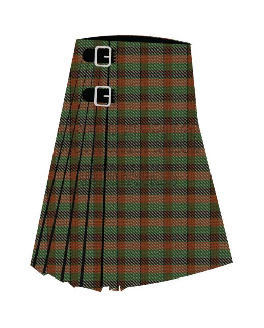 Braveheart Premium Tartan Kilt, Brown color for Male