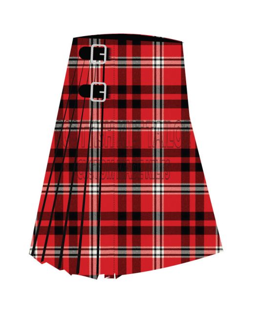 Brice Premium Tartan Kilt, Red color for Male