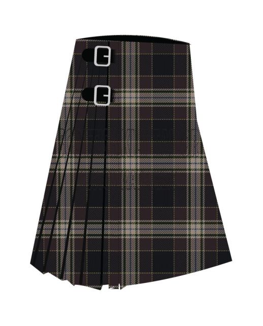 Brighton Mac Dermotte Premium Tartan Kilt, Black color for Male