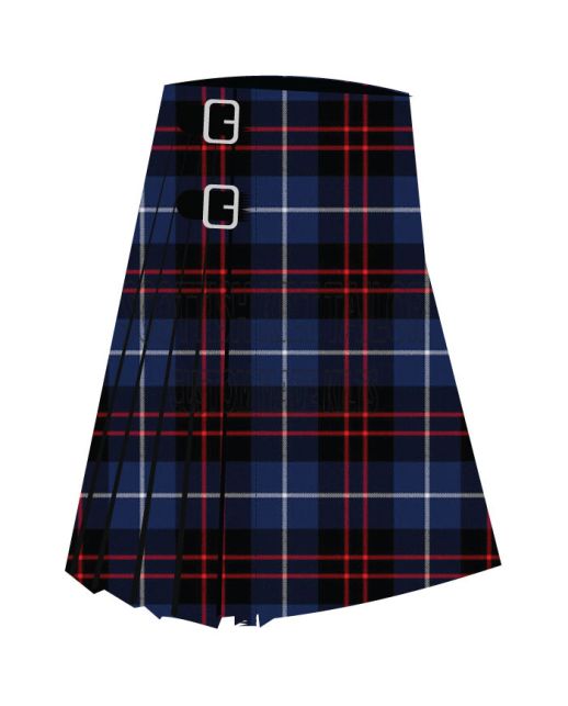 Britannia Premium Tartan Kilt, Blue color for Male