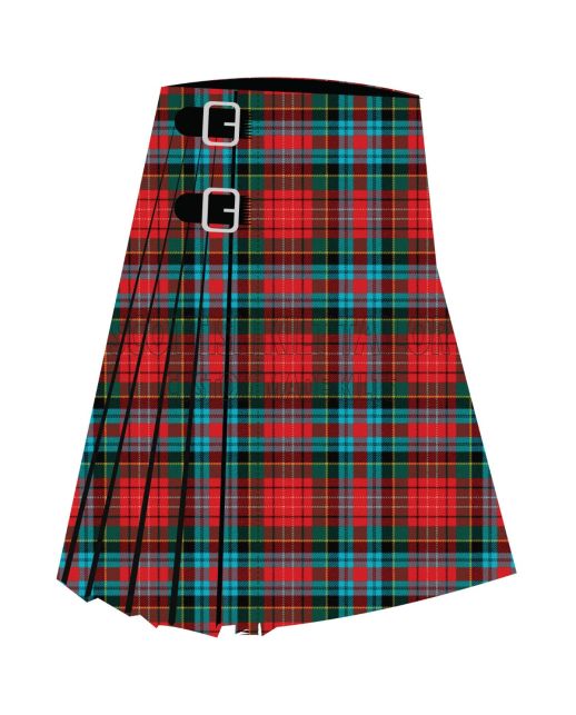 Caledonian Cameron Commando Premium Tartan Kilt, Red color for Male