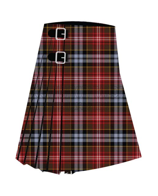 Caledonian Hunting Ancient Premium Tartan Kilt, Red color for Male