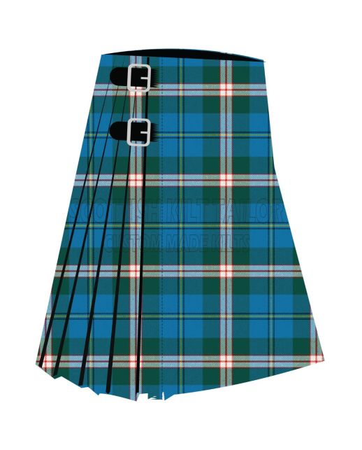 Canadian Centennial Premium Tartan Kilt, Blue color for Male