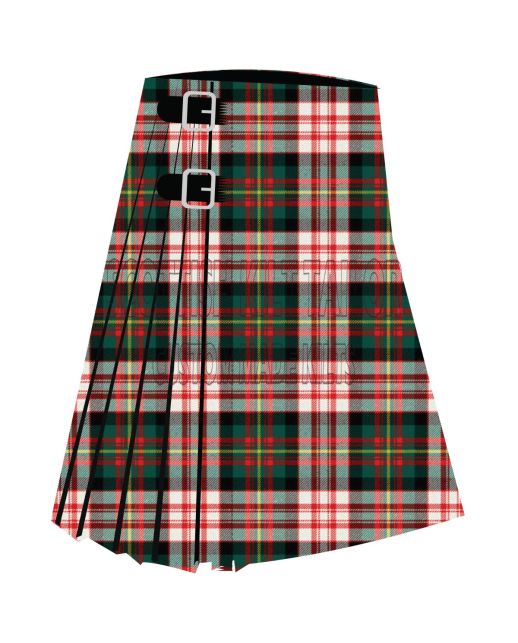 Carnegie Dress Premium Tartan Kilt, Black color for Male
