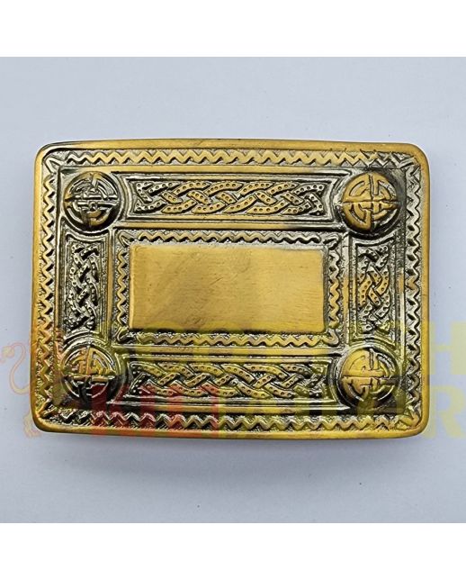 Celtic Knot Antique Kilt Belt Buckle, Antique color for Male