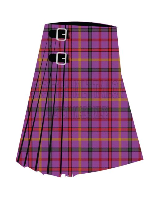 Child The Premium Tartan Kilt, Pink color for Male