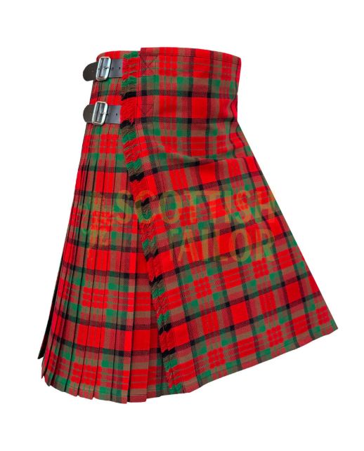 County Tipperary Premium Tartan Kilt, Red color for Male