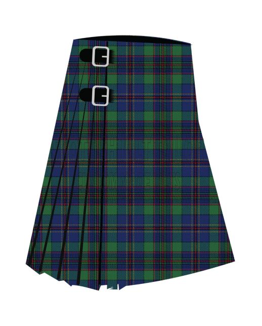 Clan Craig Modern Personal Premium Tartan Kilt, Green color for Male