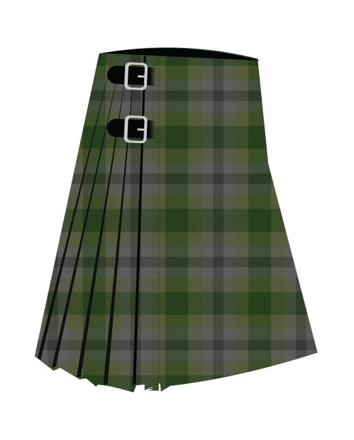 Green Alaskan Tartan Kilt