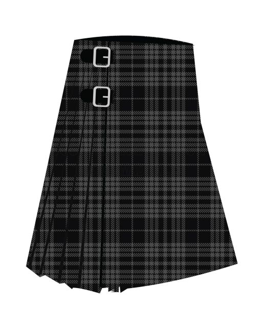 Grey Breton Tartan Kilt