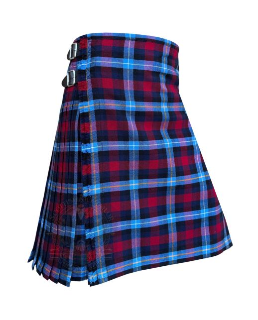 Highland Titles Tartan Kilt, Blue color for Male