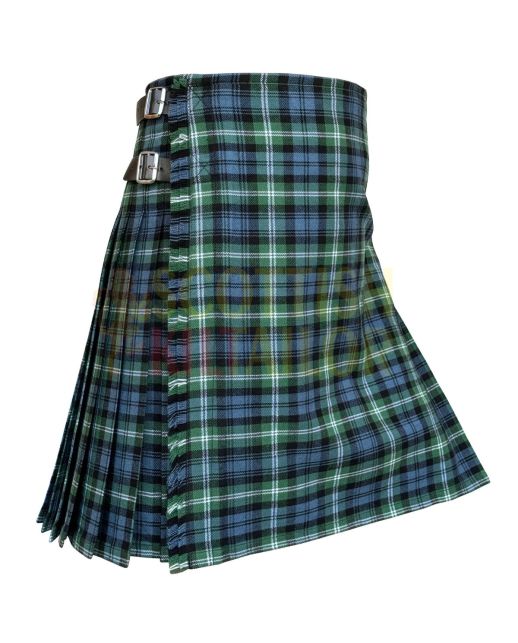 Lyon Ancient Tartan Kilt, Green color for Male